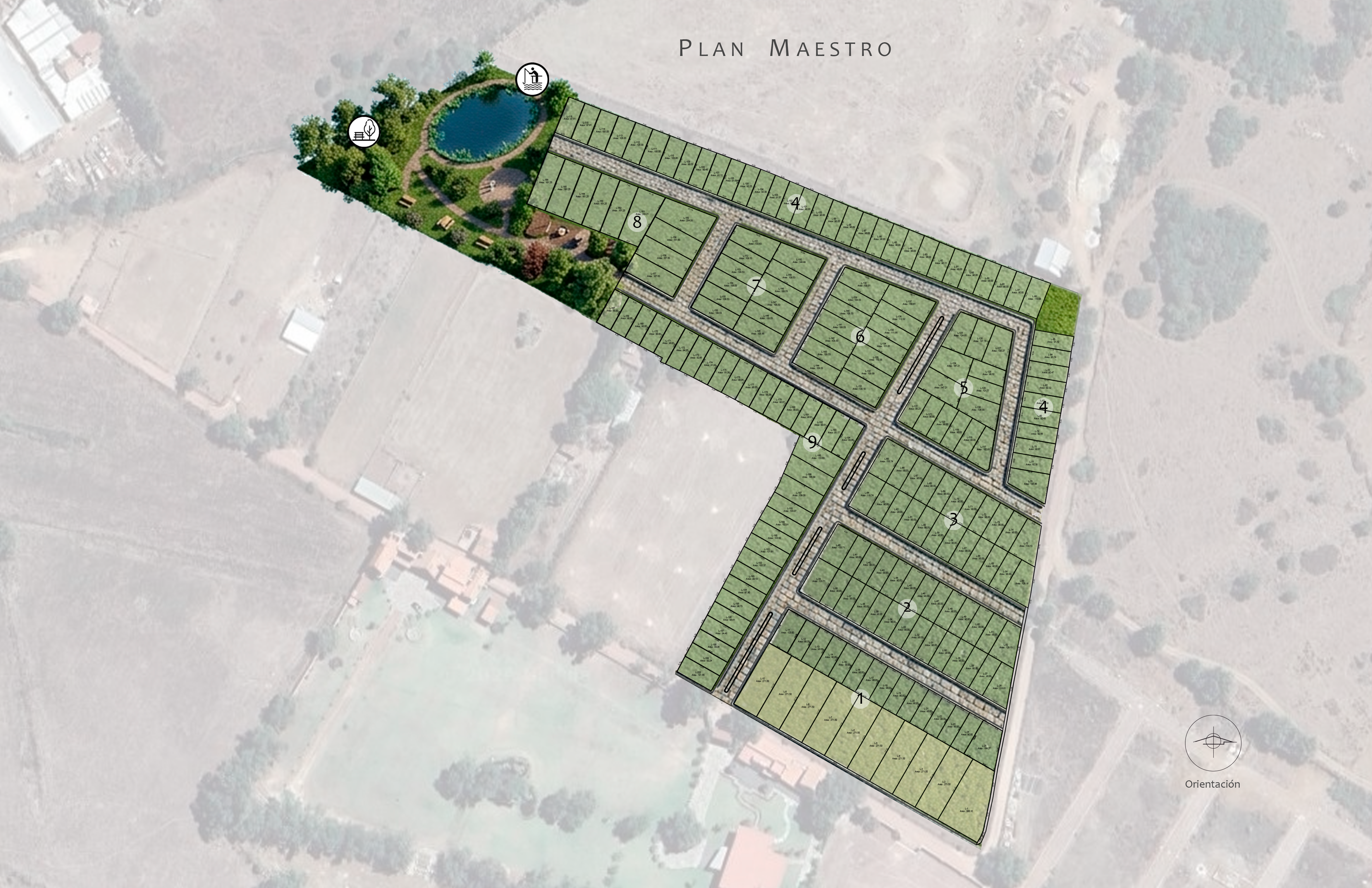 Plan maestro de Hacienda Lago